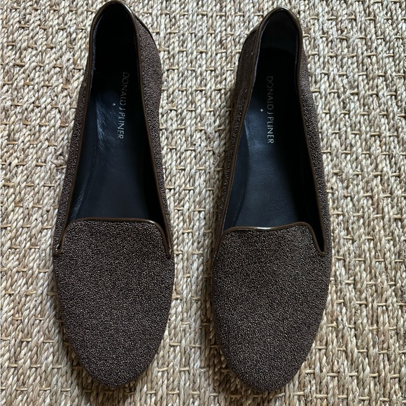 DONALD PLINER | DP Brown Beaded Flats Size 9 - Picture 14 of 14